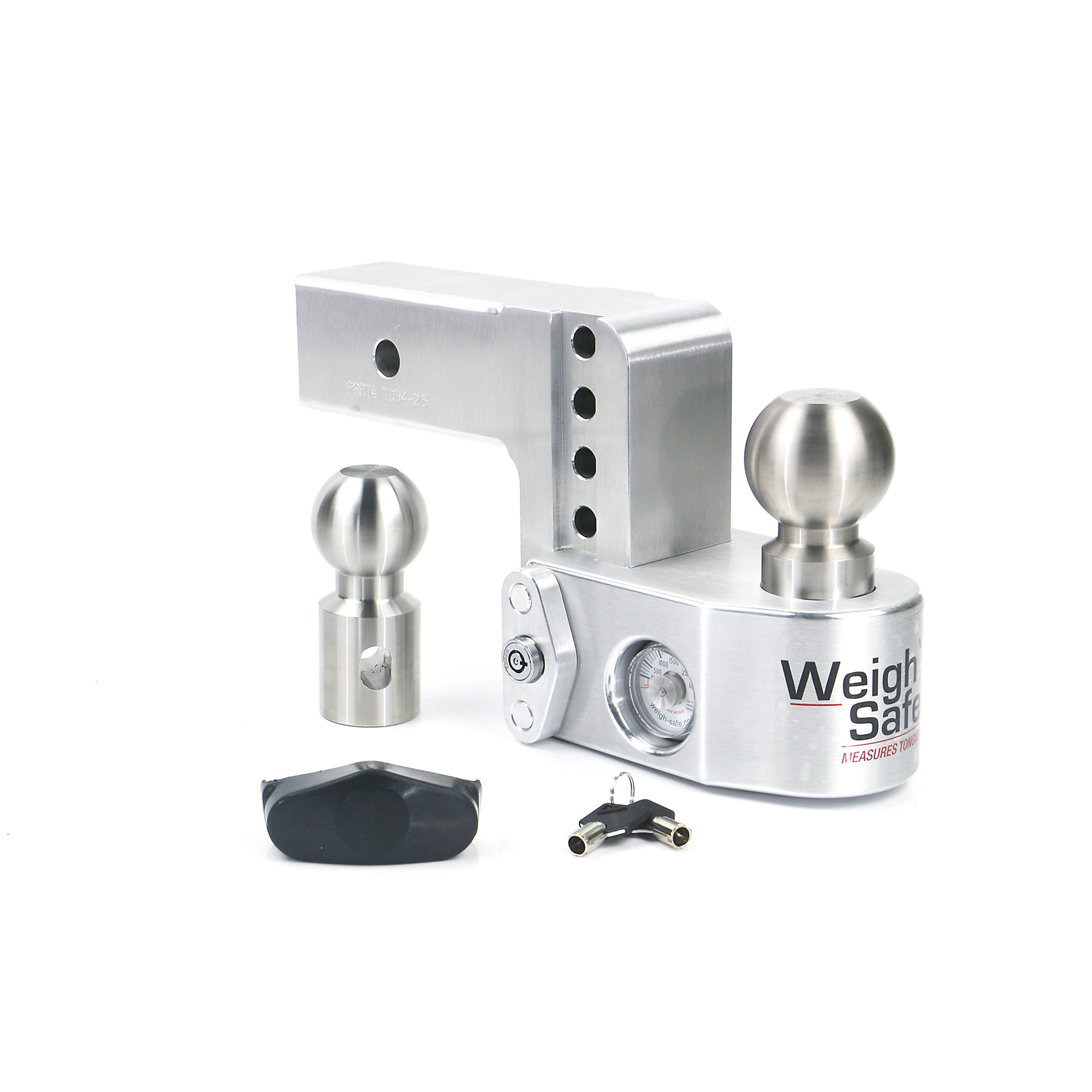 Weigh-Safe Drop Hitch Ball Mount - 4in. Drop, 2.5in. Shank, 18500-Lb. Capacity, 2-5/16in. Ball Diameter, Class V, Model# WS4-2.5